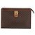 Céline Clutch in tela Macadam CELINE in pelle PVC marrone oro Auth 176026 D'oro - vista 2