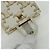 Céline Charm per borsa in tela Macadam Micro Vertical CELINE PVC Bianco Oro Auth 175660M D'oro - vista 13