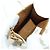 Céline Charm per borsa in tela Macadam Micro Vertical CELINE PVC Bianco Oro Auth 175660M D'oro - vista 16