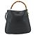 Borsa a Spalla in Pelle Gucci Bamboo 2way Nera Oro Auth 175954 Nero D'oro - vista 3