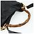 Borsa a Spalla in Pelle Gucci Bamboo 2way Nera Oro Auth 175954 Nero D'oro - vista 7