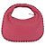 Pochette in pelle Intrecciato Bottega Veneta Rosa 189227 Auth 176060V - vista 2
