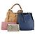 Borsa a Spalla Miu Miu in Pelle 4 Set Blu Rosa Beige Auth 174955