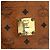 Borsa Tote Vicetos Logogram MCM in pelle PVC marrone oro Auth BA12112 D'oro - vista 15