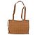 Borsa Tote Vicetos Logogram MCM in pelle PVC marrone oro Auth BA12112 D'oro - vista 3