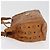 Borsa Tote Vicetos Logogram MCM in pelle PVC marrone oro Auth BA12112 D'oro - vista 5