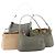 PRADA Borsa a mano in nylon 5 pezzi Beige Verde Auth 174981