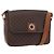 Céline Borsa a spalla circolare in tela Macadam CELINE in pelle PVC marrone oro Auth ti3851 D'oro