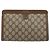 Borsa Sherry Line GG Supreme Web di GUCCI in PVC beige e oro 89 01 032 Auth yk20277 D'oro - vista 3