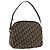 Bolsa de Ombro em Lona Trotter Christian Dior Azul Marinho Dourado Auth ka3862
