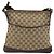 Borsa a Spalla GG Canvas Gucci Beige Argento 145857 Auth 176602 - vista 2