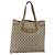 Gucci Borsa Tote GG Supreme in PVC beige e oro 39 02 061 Auth 175347 D'oro