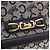 Céline Borsa a Spalla Celine C Sulky in Tela Blu Navy e Oro Auth 176524 D'oro - vista 14