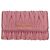 Portafoglio in pelle Miu Miu Matelassé 2 pezzi Nero Rosa Auth ti3907 - vista 2