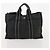 Hermès HERMES Borsa Fourre Tout MM in Tela 2 Set Grigio Nero Auth 175013 Marrone - vista 11