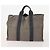 Hermès HERMES Borsa Fourre Tout MM in Tela 2 Set Grigio Nero Auth 175013 Marrone - vista 2