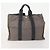 Hermès HERMES Borsa Fourre Tout MM in Tela 2 Set Grigio Nero Auth 175013 Marrone - vista 3