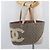 Borsa tote della linea Cambon di CHANEL in tweed grigio argento CC Auth mr2380A Marrone - vista 25