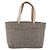 Borsa tote della linea Cambon di CHANEL in tweed grigio argento CC Auth mr2380A Marrone - vista 3