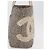 Borsa tote della linea Cambon di CHANEL in tweed grigio argento CC Auth mr2380A Marrone - vista 5
