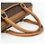 Céline Borsa a mano in tela Macadam CELINE in pelle PVC marrone oro Auth 176027 D'oro - vista 7