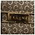 Céline Borsa a mano in tela Macadam C di CELINE in pelle beige e oro Auth 175216A D'oro - vista 14