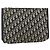 Clutch in tela Trotter Christian Dior Navy Argento Auth ti3819 Blu navy