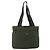 PRADA Tote Bag Nylon Khaki Silver Auth YKZ1160 Silvery