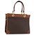 Céline Borsa a mano in tela Macadam CELINE in pelle PVC marrone oro Auth 176037 D'oro
