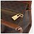 Céline Borsa a mano in tela Macadam CELINE in pelle PVC marrone oro Auth 176037 D'oro - vista 14