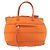PRADA Borsa a Mano Nylon 2 vie Arancione Argento Auth ka3919 - vista 2