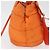 PRADA Borsa a Mano Nylon 2 vie Arancione Argento Auth ka3919 - vista 4