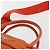 PRADA Borsa a Mano Nylon 2 vie Arancione Argento Auth ka3919 - vista 8