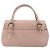 Borsa a mano Gancini in pelle rosa argento Auth 176491 di Salvatore Ferragamo - vista 3