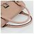Borsa a mano Gancini in pelle rosa argento Auth 176491 di Salvatore Ferragamo - vista 7