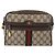 Borsa a Spalla GUCCI GG Supreme Web Sherry Line PVC Beige Oro Auth 175436 D'oro - vista 2