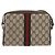 Borsa a Spalla GUCCI GG Supreme Web Sherry Line PVC Beige Oro Auth 175436 D'oro - vista 3