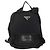 Zaino PRADA in nylon nero argento Auth 175381 - vista 2