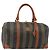 Pequin Borsa Boston in tela Pecan FENDI PVC marrone nero Auth yk20237