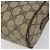 Bolsa Gucci GG Supreme Web Sherry Line em PVC bege e dourado 56 02 088 Auth am11288 - vista 10