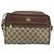 Bolsa Gucci GG Supreme Web Sherry Line em PVC bege e dourado 56 02 088 Auth am11288 - vista 2
