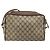 Bolsa Gucci GG Supreme Web Sherry Line em PVC bege e dourado 56 02 088 Auth am11288 - vista 3