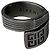 Vintage Givenchy Steel Ring Anthracite Dark grey