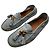 Autre Marque Mocassini in Camoscio Vintage Gucci Bamboo Azzurro Chiaro EU37 Blu