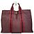 Vintage Hermès Canvas Tote Bag lila rot