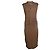 Vestido drapeado de stretch marrón Wolford Castaño