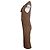Vestido drapeado de stretch marrón Wolford Castaño - vista 2