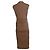 Vestido drapeado de stretch marrón Wolford Castaño - vista 3