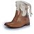 Céline Celine, Stivali da cowboy in pelle e tela Marrone
