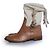 Céline Celine, Stivali da cowboy in pelle e tela Marrone - vista 2